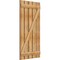 Ekena Millwork Spaced Board-n-Batten Shutters w/Z-Bar, Rough Sawn Western Red Cedar, 28 7/8W x 57H, PR RBS06Z29X057RWR - alternate 3
